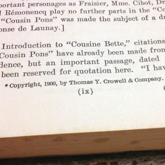 Antique Book Cousin Pons by Balzac - loads of vintage character - Picture 2 of 15